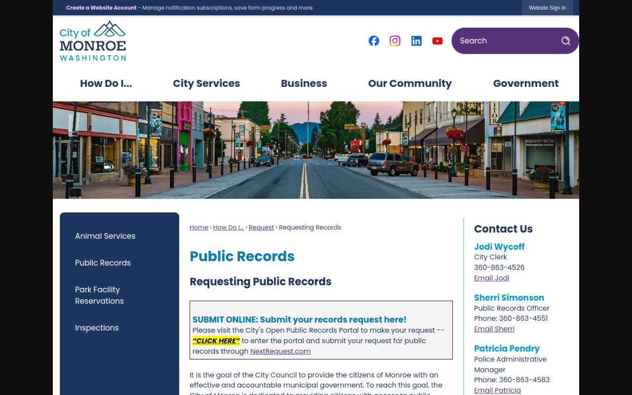 Monroe Phone Directory - Monroe Requesting Records