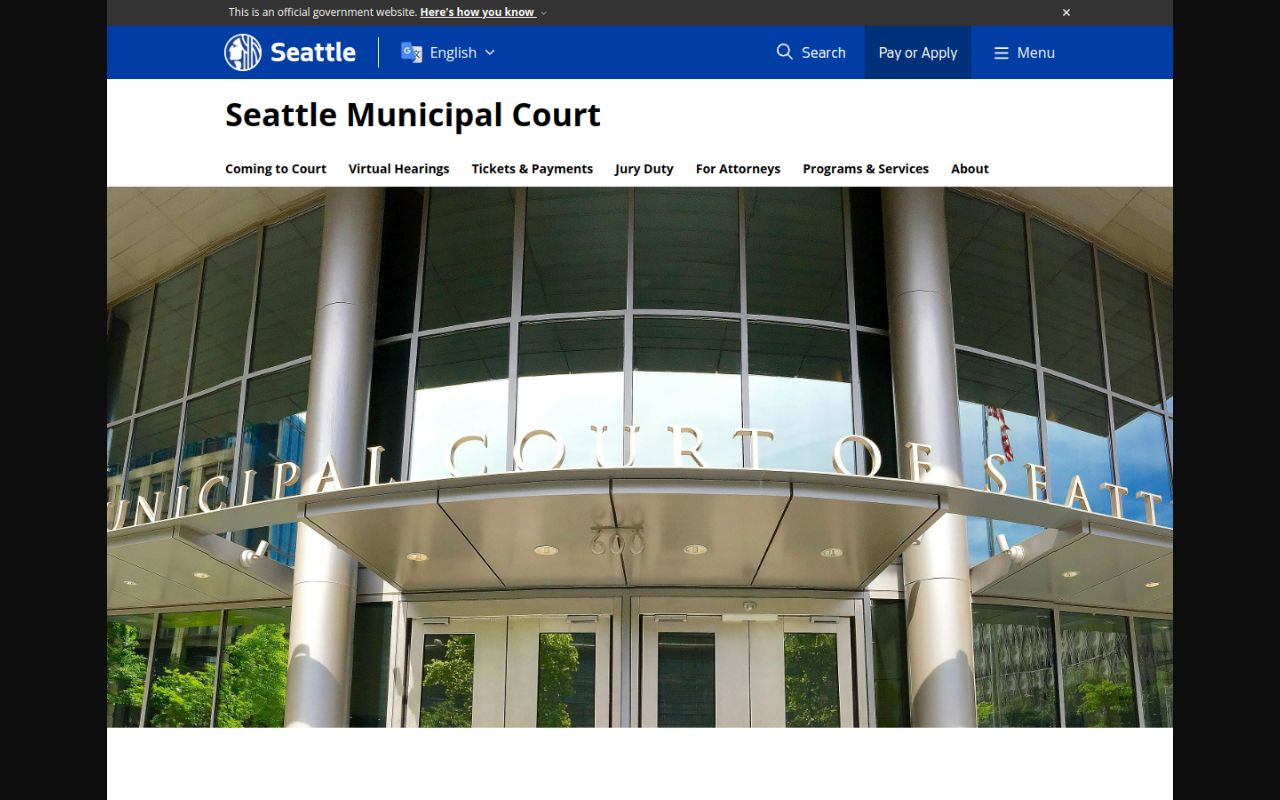 Seattle Phone Directory - Seattle Municipal Court