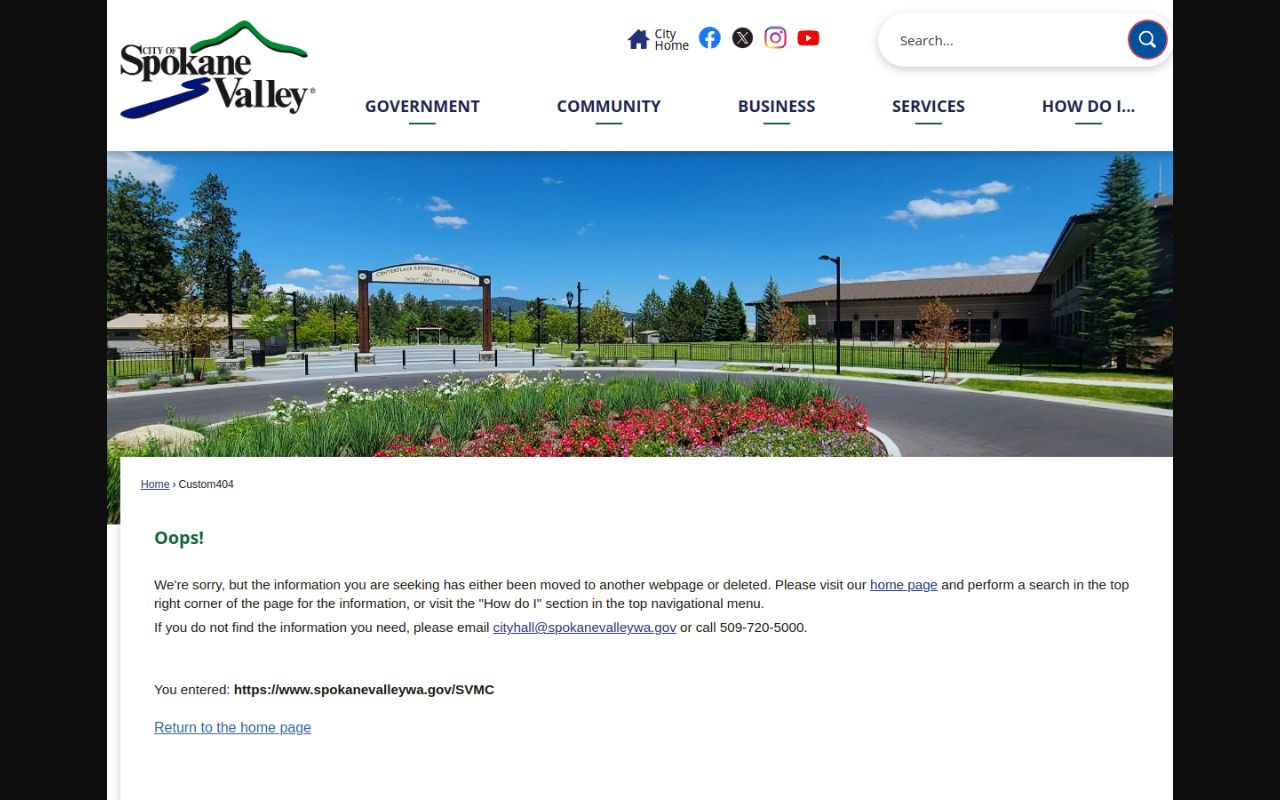 Spokane Valley Phone Directory - Spokane Valley Municipal Code